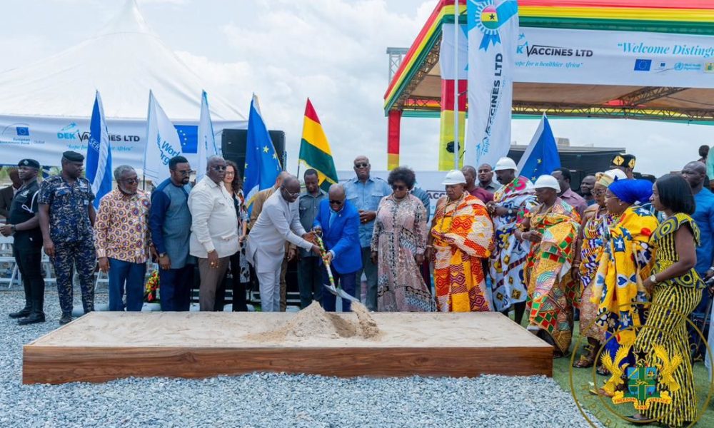 DEK Vaccines Ltd, Newscenta, President Nana Akufo-Addo, vaccines, Ghana, Medie, Sod cut for 600m vaccine doses a year capacity factory,