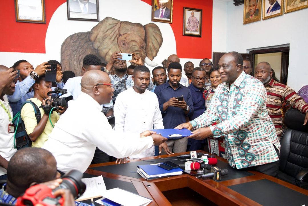 Alan submits nomination form, promises new era for Ghana