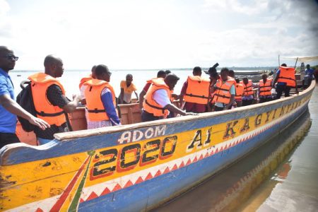 Teachers along the Volta Lake receive 251 life jackets from GNAT 