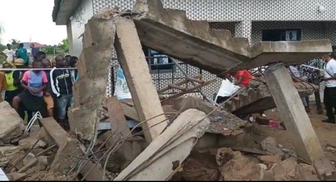 2 dead and, Newscenta, building collapse, Amanfrom, Ga South Municipality, Accra,