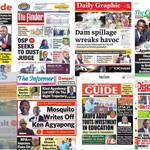 Newspaper, Headlines, Newscenta, Friday, October 13, 2023