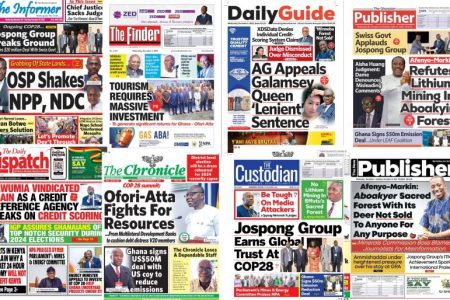 Wednesday December 6 2023 Newspaper Headlines