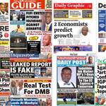 Newspapers, Headlines, Newscenta, Wednesday, Monday January 15,