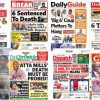 Newspapers, Headlines, Newscenta, Thursday, January 25,