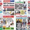 Newspapers, Headlines, Newscenta, Wednesday, March 20,