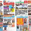 Newspapers, Headlines, Newscenta, Tuesday, April 23,