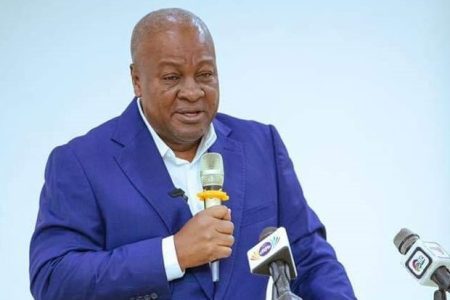 Mahama promises hire-purchase electric motorbikes for Okada Riders