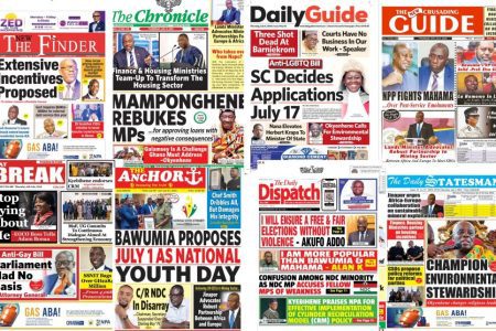 Thursday July 4 2024 Newspaper Headlines