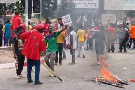 Police arrest demonstrators to stall Democracy Hub protest