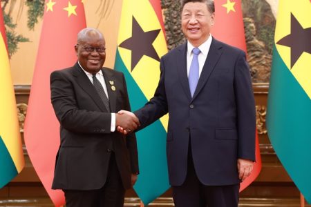 Chinese, Ghanaian presidents announce elevation of bilateral ties