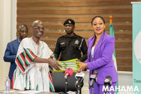 Asiedu Nketia files Mahama’s nomination forms