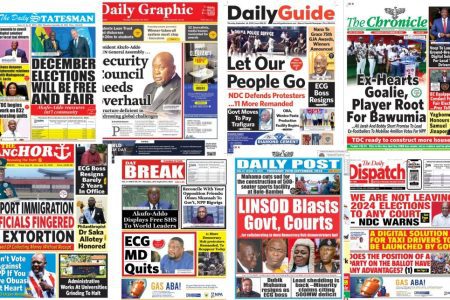 Thursday September 26 2024 Newspaper Headlines