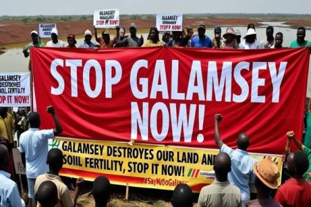 Police ensure security for concerned citizens against galamsey protest