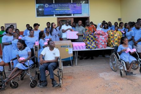 GJA General Secretary supports Accra Rehabilitation Centre