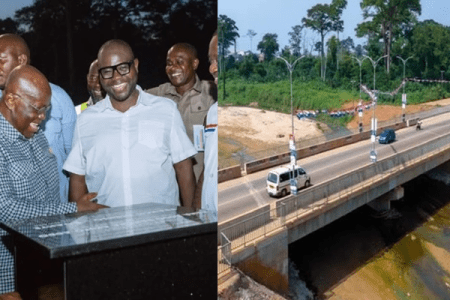 President Akufo-Addo inaugurate bridge that has claimed 9 lives in 2 years