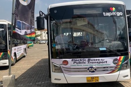 Dr Bawumia unveils 100 electric buses for Metro Mass Transit