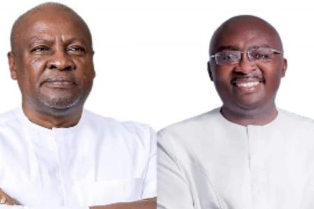 Bawumia leads with 49.1%, Mahama garner 45.8% in new poll