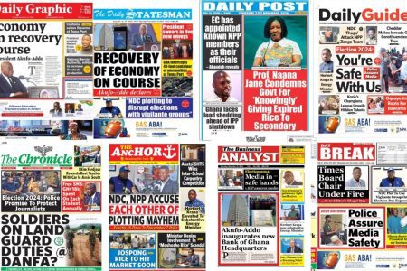 Thursday November 21 2024 Newspaper Headlines