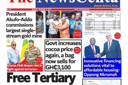 Monday November 11 2024 Newspaper Headlines