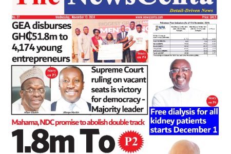 Wednesday November 13 2024 Newspaper Headlines