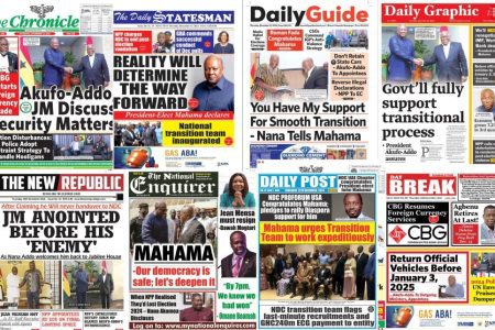 Thursday December 12, 2024 Newspaper Headlines