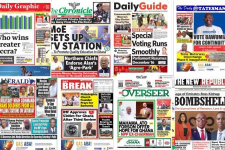 Tuesday December 3 2024 Newspaper Headlines