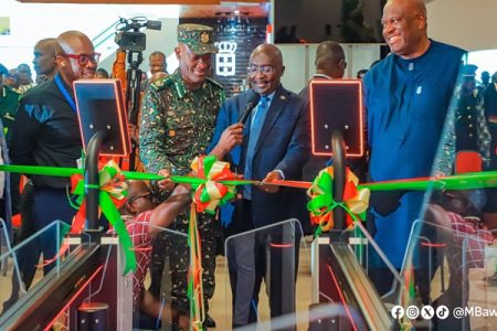 Dr Bawumia unveils E-Gates at KIA, lauds Margins Group for good job done