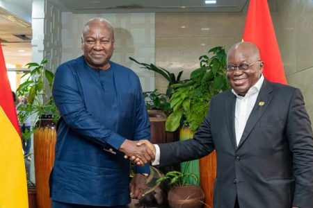 Transition: Akufo-Addo,  Mahama hold constructive meeting