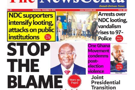 Wednesday December 11, 2024 Newspaper Headlines