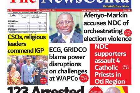 Friday December 13, 2024 Newspaper Headlines