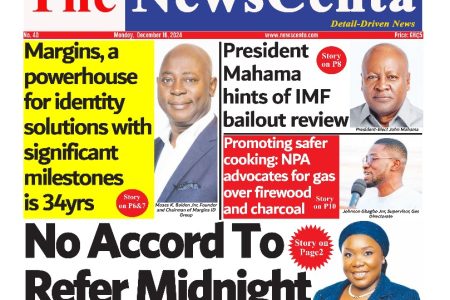 Monday December 16, 2024 Newspaper Headlines