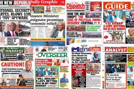 Tuesday, January 14, 2025 Newspaper Headlines