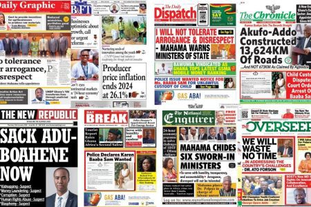 Thursday, January 23, 2025 Newspaper Headlines