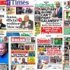 Newspapers, Headlines, Newscenta, Thursday, January 30,