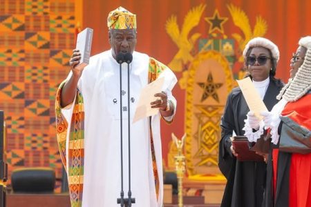 Mahama begins 2nd term, promises to restore stability, foster development