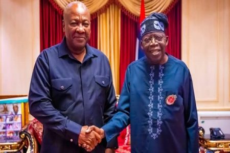 Tinubu pledges support for Mahama administration