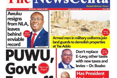 Wednesday, January 15, 2025 Newspaper Headlines