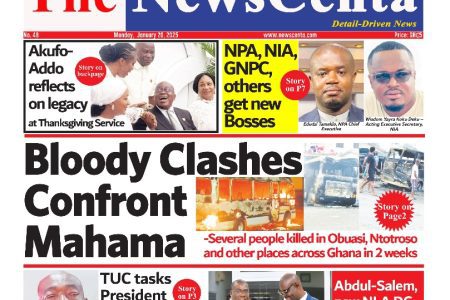 Monday, January 20, 2025 Newspaper Headlines