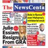 Newspapers, Headlines, Newscenta, Wednesday, January 22,