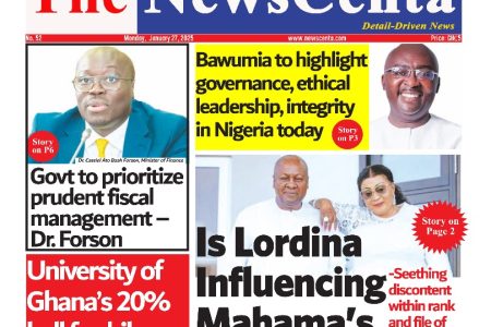 Monday, January 27, 2025 Newspaper Headlines