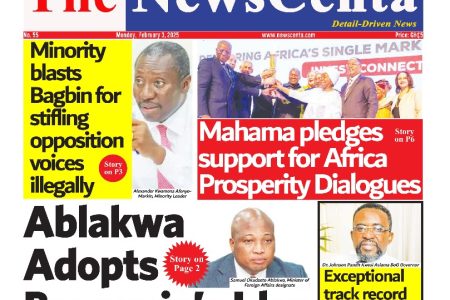 Monday, February 3, 2025 Newspaper Headlines