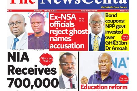 Wednesday, February 19, 2025 Newspaper Headlines