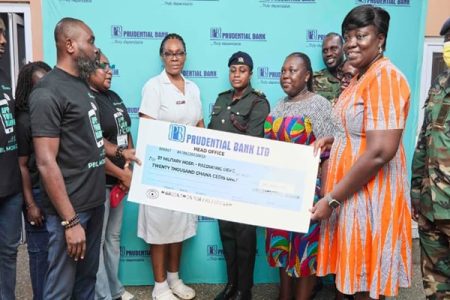 Prudential Bank donates to children at the 37 Military Hospital