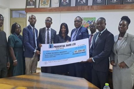 Prudential Bank donates GH₵83, 000 to AAMUSTED to facilitate teaching and learning