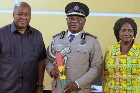 President Mahama swears in COP Yohuno as new IGP