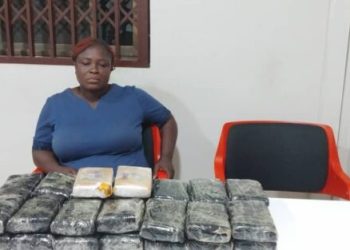 46-year-old woman arrested with 30 slabs of cannabis