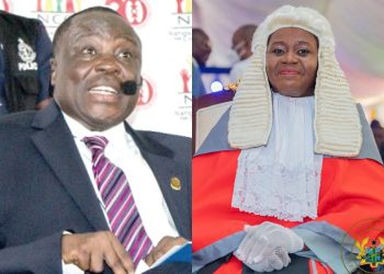 Justice Gabriel Pwamang and Gertrude Torkornoo