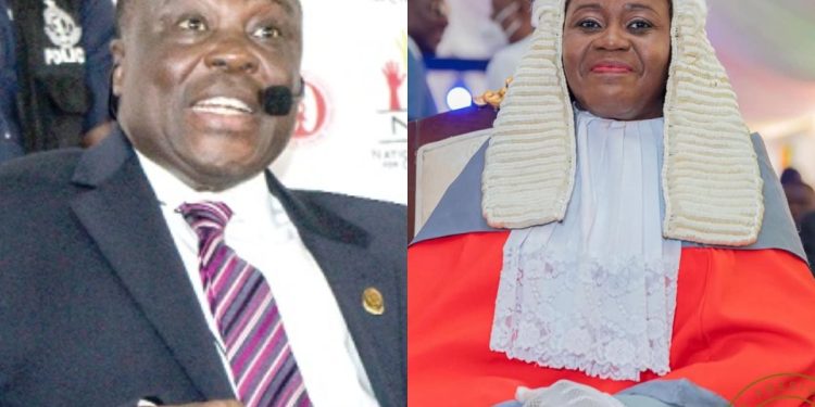 Justice Gabriel Pwamang and Gertrude Torkornoo