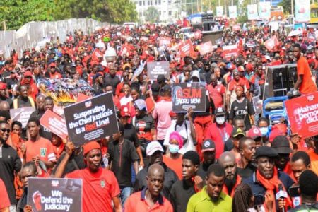 Historic CJ Torkornoo’s reinstatement demo ends peacefully