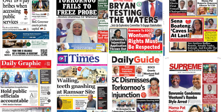 Thursday, May 29, 2025 Newspaper Headlines